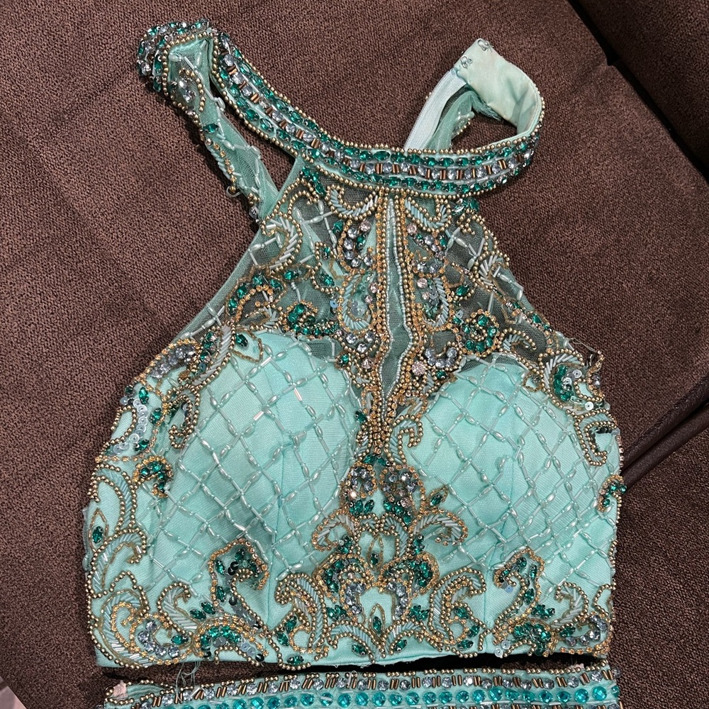 Prom turquoise dress
